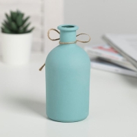 Ваза для цветов стеклянная &laquo;Счастье с тобой&raquo;, голубой 13,4 х 6,1 см, 250 мл