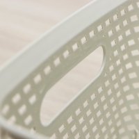 Ящик для хранения с крышкой &laquo;Ротанг&raquo;, 13 л, 37&times;28&times;19 см, цвет белый