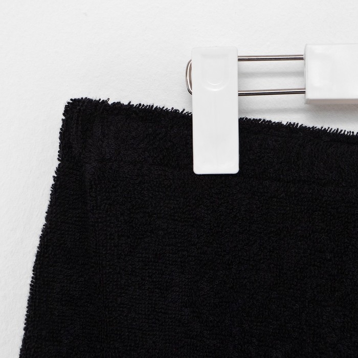 Полотенце банное Экономь и Я &laquo;Парео&raquo; 68х150 см, цвет черный, 100%хл с AIRO, 320 г/м2