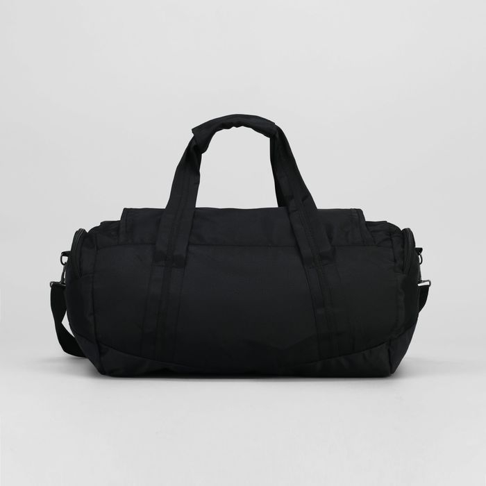 Сумка спортивная на молнии, 2 наружных кармана, средний размер, цвет чёрный Сумка спортивная на молнии, 2 наружных кармана, средний размер, цвет чёрный