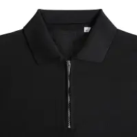 Рубашка поло мужская с длинным рукавом Terrazzo, черная, размер S/M