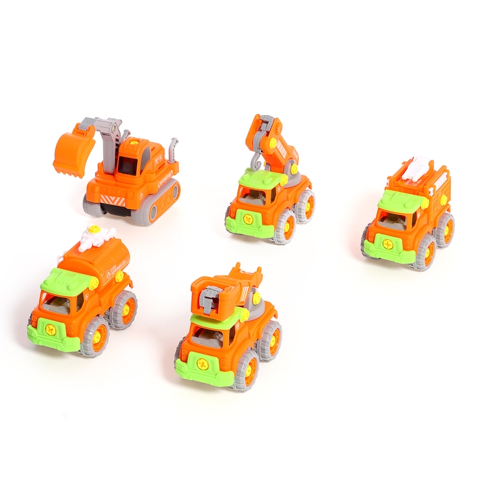 Конструктор винтовой &laquo;Робот пожарный&raquo;, 5 в 1