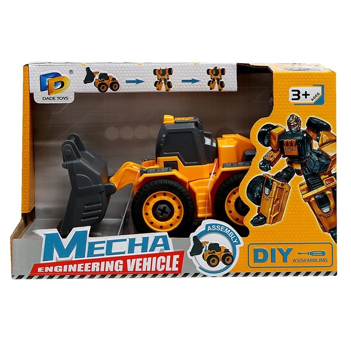 Конструктор винтовой &laquo;Погрузчик&raquo;, 2 в 1 робот-машина