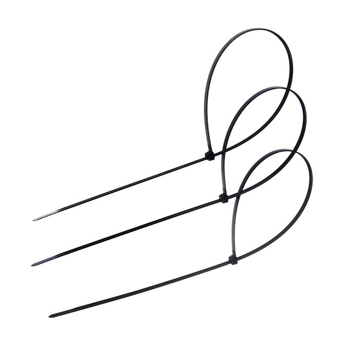 Хомут нейлоновый 4,8х500 мм, черный , набор 100 шт Хомут нейлоновый 4,8х500 мм, черный , набор 100 шт