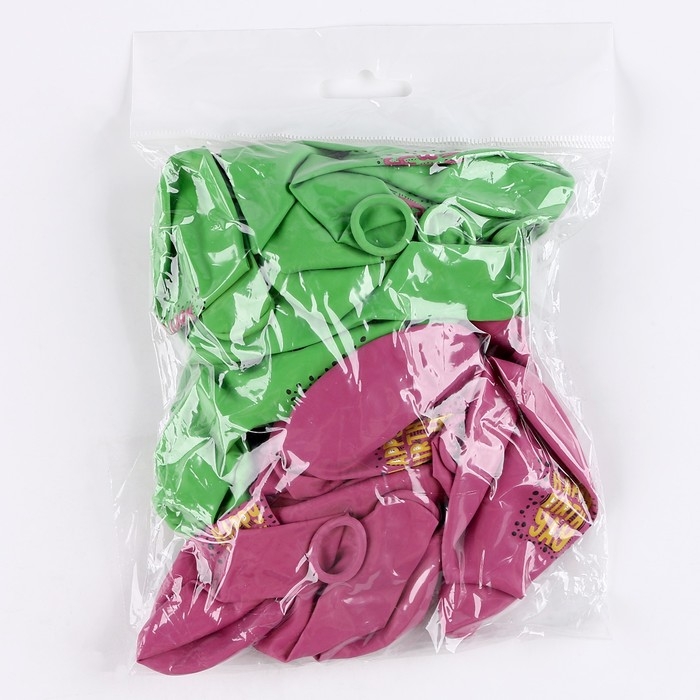 Воздушный шар латексный 12" &laquo;С днём рождения. Крапинки&raquo;, 25 шт.