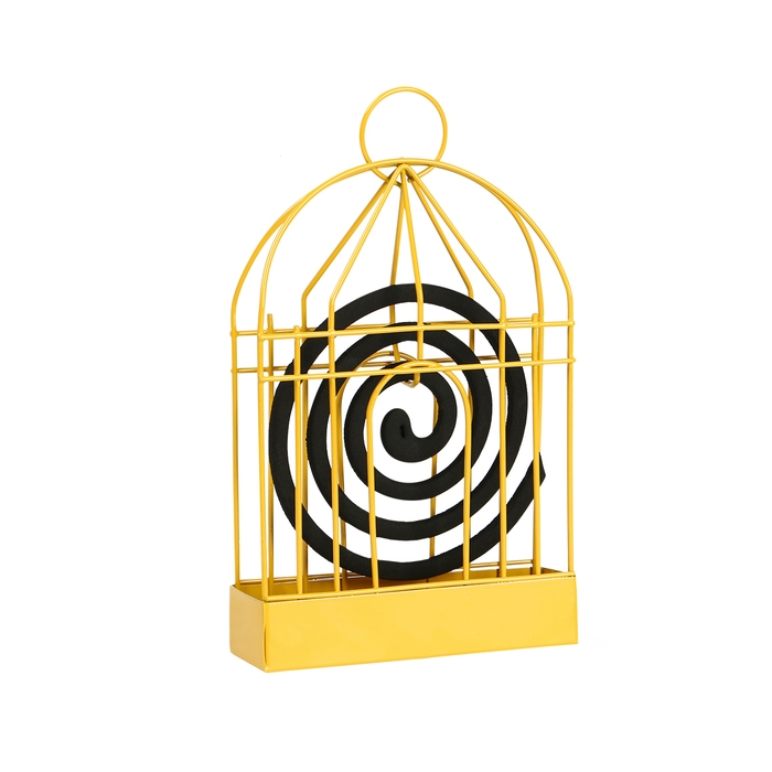 Подставка под спирали от комаров, для благовоний, металл, &laquo;Золотая клетка&raquo;