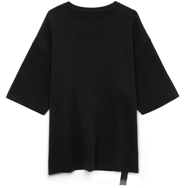 Джемпер с коротким рукавом Siluetti Volumica, черный, размер M/L Джемпер с коротким рукавом Siluetti Volumica, черный, размер M/L