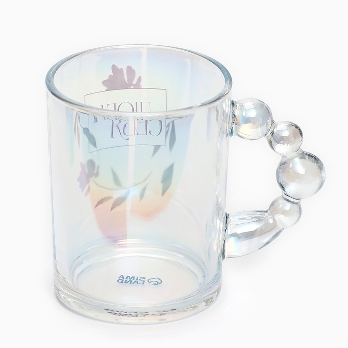 Кружка стеклянная &laquo;Люби себя&raquo;, 350 мл