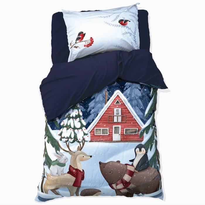 Постельное бельё «Этель» 1,5 Christmas night 143х215 см, 150х214 см, 50х70 см -1 шт, 100% хл, бязь Постельное бельё «Этель» 1,5 Christmas night 143х215 см, 150х214 см, 50х70 см -1 шт, 100% хл, бязь