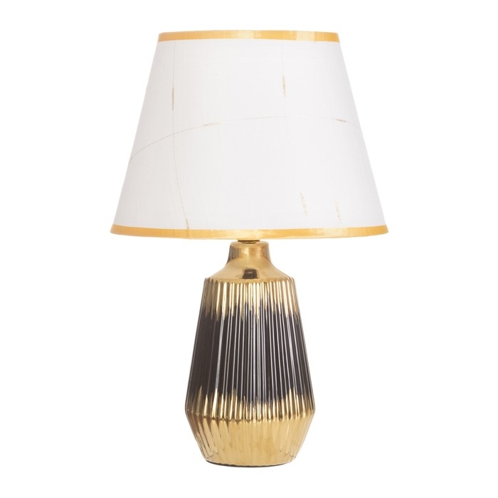 Лампа настольная Лампа настольная "Кармен" 1х40Вт Е14 черный/золото 24х24х40см