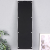 Подсвечник пластик, стекло на 1 свечу "Отражение благословения" d-4 см белая 8х12х41 см