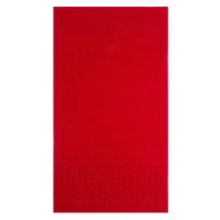 Полотенце махровое Радуга, 100х150см, цвет красный, 295гр/м, хлопок