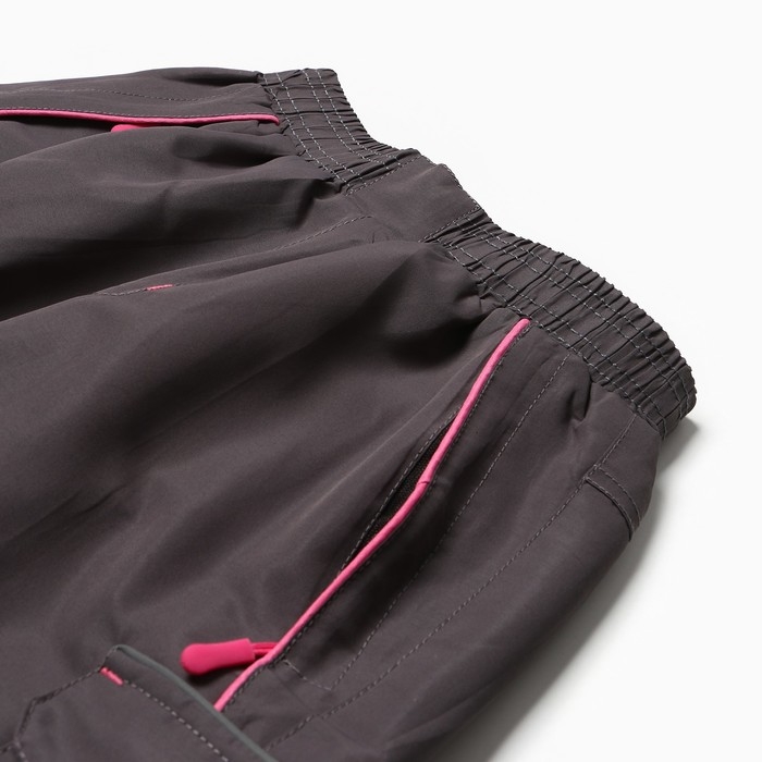 Брюки утеплённые для девочек, цвет серый, рост 146 см