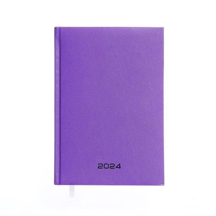 Ежедневник датированный 2024 года, А5, 176 листов, Attomex.Even, обложка бумвинил, ляссе, блок 70 г/м2, сиреневый Ежедневник датированный 2024 года, А5, 176 листов, Attomex.Even, обложка бумвинил, ляссе, блок 70 г/м2, сиреневый