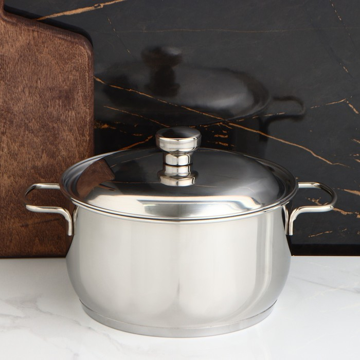 Кастрюля &laquo;Классика-прима&raquo;, 3 л, d=20 см, капсульное дно, индукция