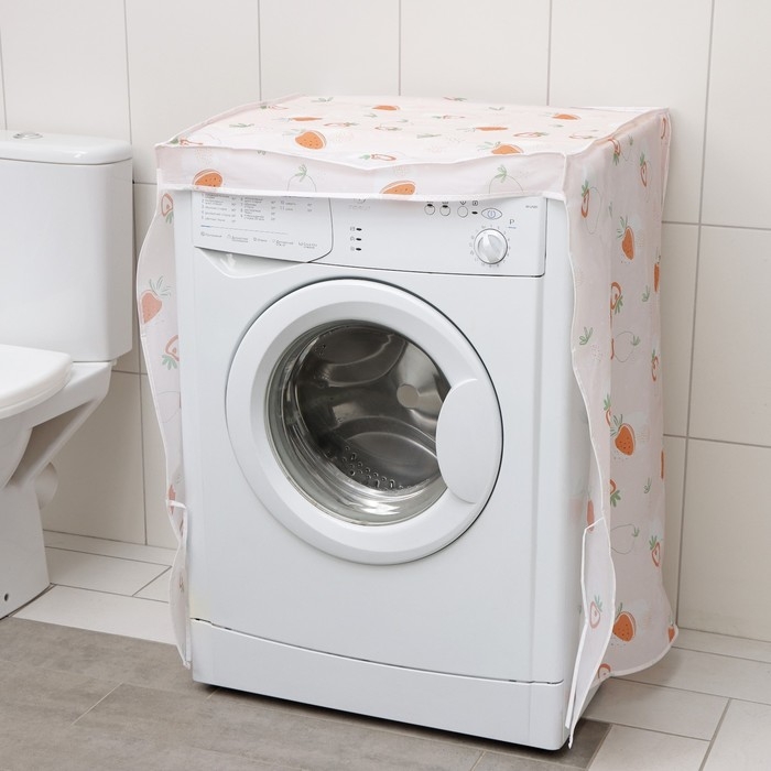 Чехол для стиральной машины с горизонтальной загрузкой Доляна, 58×62×85 см, ЭВА, цвет МИКС Чехол для стиральной машины с горизонтальной загрузкой Доляна, 58×62×85 см, ЭВА, цвет МИКС