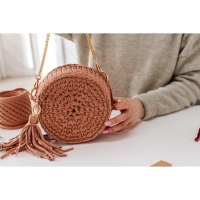 Кольцо-карабин, 43 мм, d = 27/19 мм, толщина - 4,5 мм, с креплением 20 &times; 3 мм, 5 шт, цвет золотой