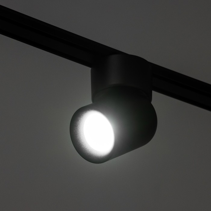 Светильник трековый SLIM Светильник трековый SLIM "Бочонок" LED 10Вт 3000K-6000К 48V CRI90 черный 6,3х6,3х14,5см