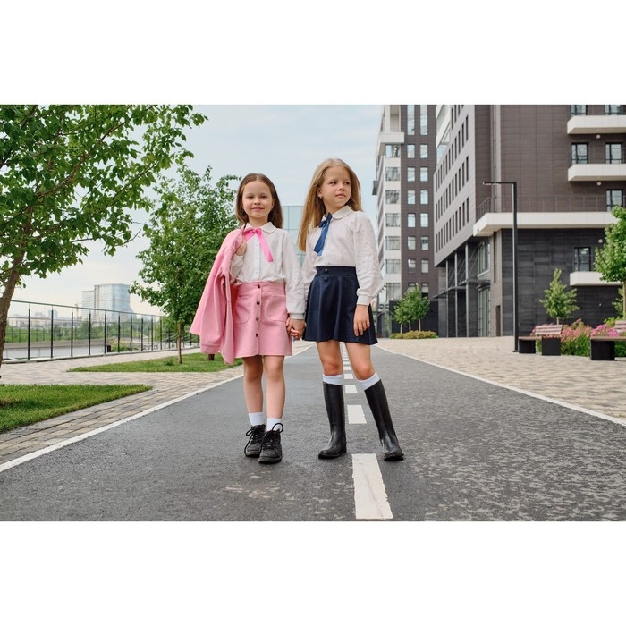 Рубашка детская KAFTAN, размер 36 (134-140 см), цвет белый