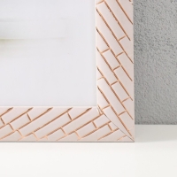 Фоторамка пластик 30х40 см "Кирпичная кладка" белая 44х34 см