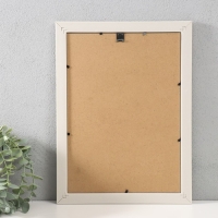 Фоторамка пластик формат А4 "Кирпичная кладка" белая 34,8х25 см