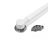 Газлифт 100N CAPPIO, с доводчиком, бесшумное открывание/закрывание, белый, с доп. защитой