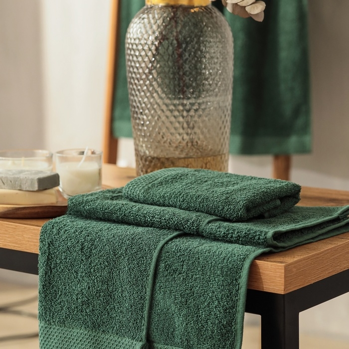 Набор махровых полотенец LoveLife "Natural eucalyptus" 3 шт: 70х130,50х80,30х50 см., 100% хл   10401