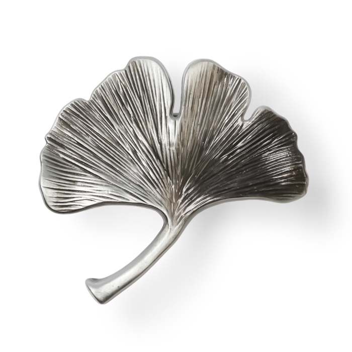 Ручка-кнопка CAPPIO PRO "Листок" 54 x 50  мм, цвет стар. серебро