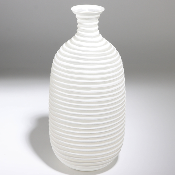 Ваза для цветов &laquo;Аркадия&raquo; из стекла, белая 39,5 х 19 х 19 см