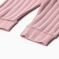 Штанишки детские, цвет тёмно-розовый, рост 62 см