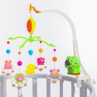 Мобиль музыкальный на кроватку «Пряничный Домик. Кольцо», заводной, Крошка Я Мобиль музыкальный на кроватку «Пряничный Домик. Кольцо», заводной, Крошка Я