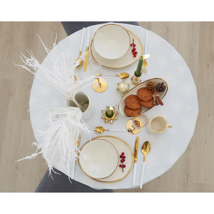 Скатерть Этель "Forest animals" d=215 +/- 3см с ГМВО, 100%хл, саржа 190 гр/м2