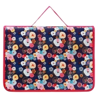 Папка-портфель А4, 330 х 240 х 90 мм, пластиковая, на липучке, ПМ-А4-23 "Цветочная паутина", розовая Папка-портфель А4, 330 х 240 х 90 мм, пластиковая, на липучке, ПМ-А4-23 "Цветочная паутина", розовая