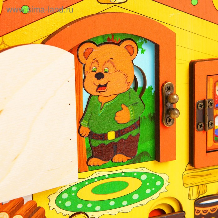 Театр настольный, с элементами бизиборда Театр настольный, с элементами бизиборда "Три медведя"