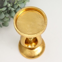 Подсвеник полистоун на 1 свечу "Капля" золото 10,5х10,5х20,5 см Подсвеник полистоун на 1 свечу "Капля" золото 10,5х10,5х20,5 см