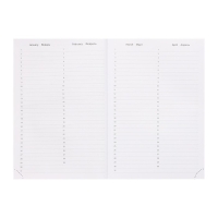 Ежедневник недатированный A5 160 листов Attomex.Visa, твёрдая обложка из искусственной кожи с поролоном, блок 70 г/м2, синий