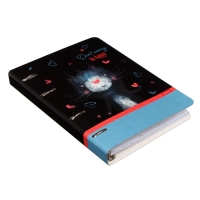 Тетрадь на 4-х кольцах, А5, 80 листов, в клетку, Be happy, обложка слим-картон, блок офсет Тетрадь на 4-х кольцах, А5, 80 листов, в клетку, Be happy, обложка слим-картон, блок офсет