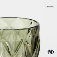 Бокал для вина стеклянный Magistro &laquo;Круиз&raquo;, 250 мл, 8&times;15,3 см, цвет зелёный