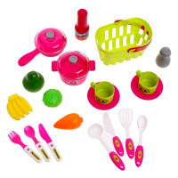 Кухня &laquo;Италия&raquo; в чемодане с корзиной, с аксессуарами, свет, звук, работает от батареек, высота 65,5 см