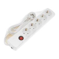 Сетевой фильтр Luazon Lighting, 5 розеток, 3 м, 3500 Вт, 3х1 мм2, 16 A, 220 В, c предохранителем, белый Сетевой фильтр Luazon Lighting, 5 розеток, 3 м, 3500 Вт, 3х1 мм2, 16 A, 220 В, c предохранителем, белый