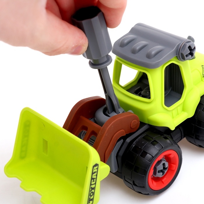 Конструктор винтовой &laquo;Фермерский погрузчик&raquo;, с отвёрткой, 25 деталей