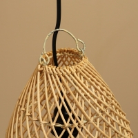 Светильник потолочный из ротанга "Капля" 1х120Вт, Е27, 22х22х26 см