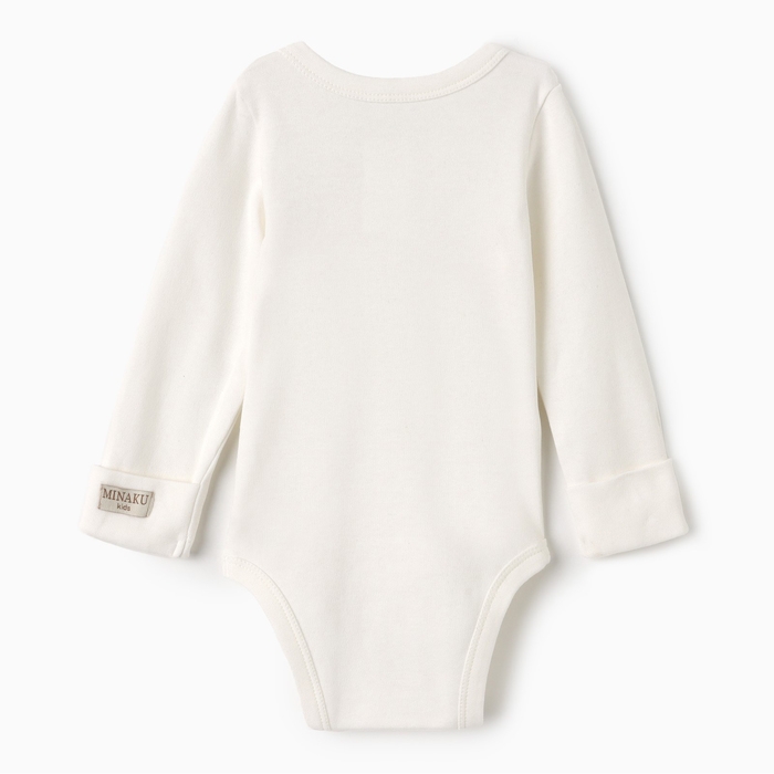 Боди детское MINAKU цвет экрю, рост 86-92см