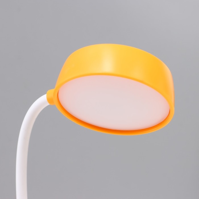 Светильник сенсорный с точилкой Светильник сенсорный с точилкой "Морковка" LED, от USB/АКБ 6 Вт оранжевый-желтый 8х6х25 см RISALUX