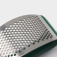 Пресс для чеснока Доляна &laquo;Эсмиральда&raquo;, нержавеющая сталь, цвет зелёный