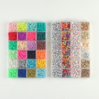 Набор для создания украшений, 24 цвета, 2 лески, шармы