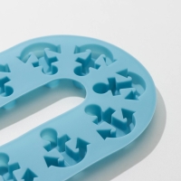 Форма для шоколада Доляна &laquo;Якорь&raquo;, силикон, 20,5&times;13,5&times;1 см, 10 ячеек, цвет МИКС