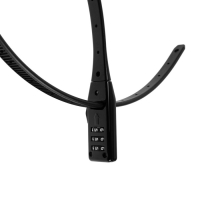 Замок навесной, кодовый с нерж. тросом, БУЛАТ ВС 455 НС (11*530), цвет черный Замок навесной, кодовый с нерж. тросом, БУЛАТ ВС 455 НС (11*530), цвет черный