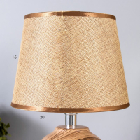 Лампа настольная 16406/1 E14 40Вт светлое дерево 20х20х32 см RISALUX Лампа настольная 16406/1 E14 40Вт светлое дерево 20х20х32 см RISALUX