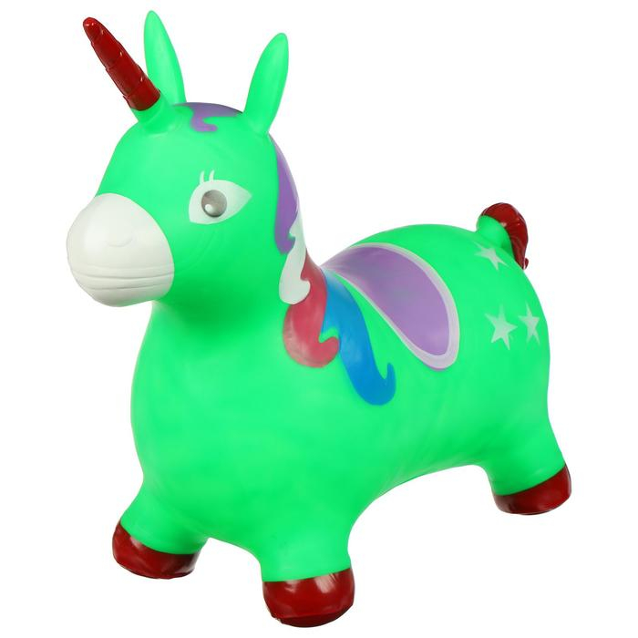 Попрыгун ZABIAKA &laquo;Единорог&raquo;, 58х26х52 см, 1300 г, цвет МИКС